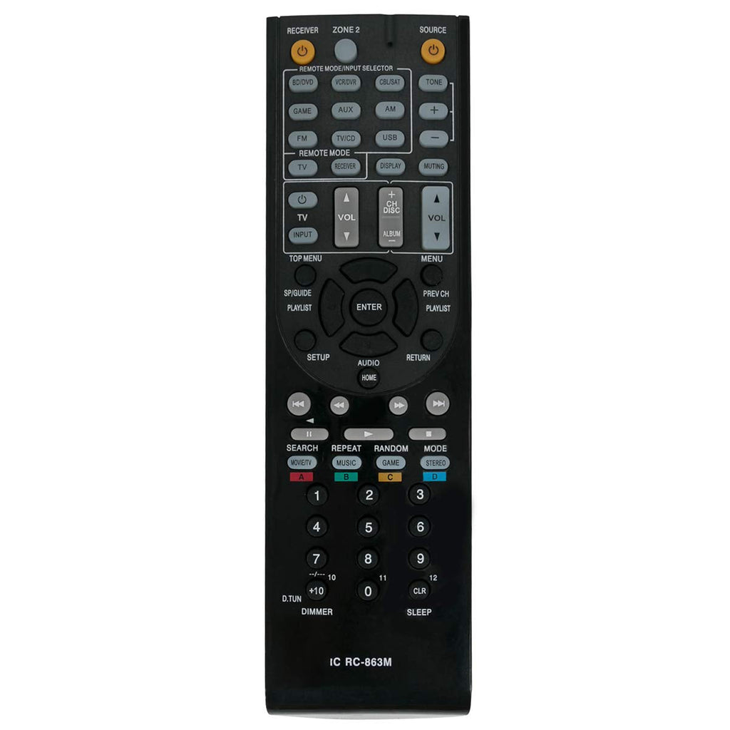  [AUSTRALIA] - RC-863M Replace Remote Control Applicable for Onkyo HT-S5600 HT-R2295 HT-R592 HTS5600 HTR2295 HTR592 AV Receiver Home Theater System