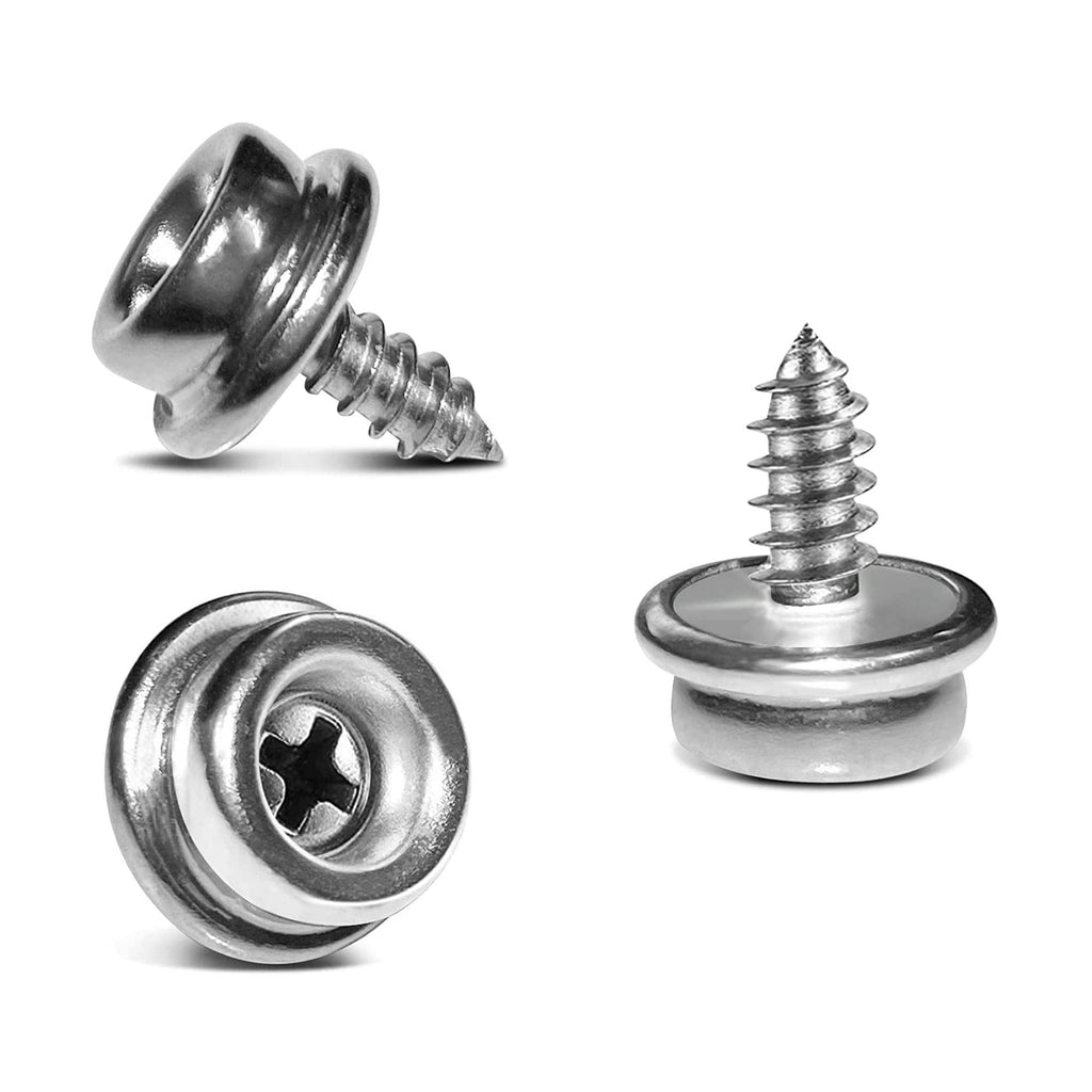  [AUSTRALIA] - YeeBeny 50PCS Stainless Steel Screws Marine Grade Boat Canvas Snaps 3/8" inch Diameter Stainless Steel, Snaps for Boat Cover, Snap Screw Stud, Made of high-Quality Materials, not Easy to corrode