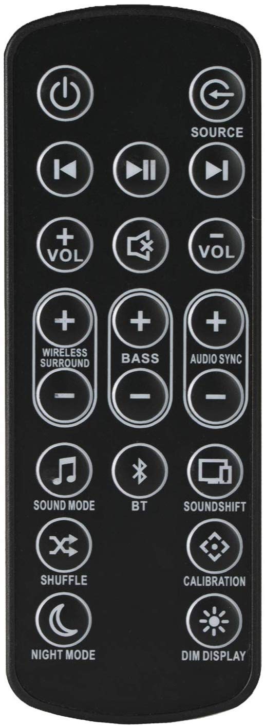 Replacement Remote Control for JBL 5.1 3.1 2.1 Soundbar Remote for JBL Sound Bar 5.1 3.1 2.1 Remote Control with Battery - LeoForward Australia