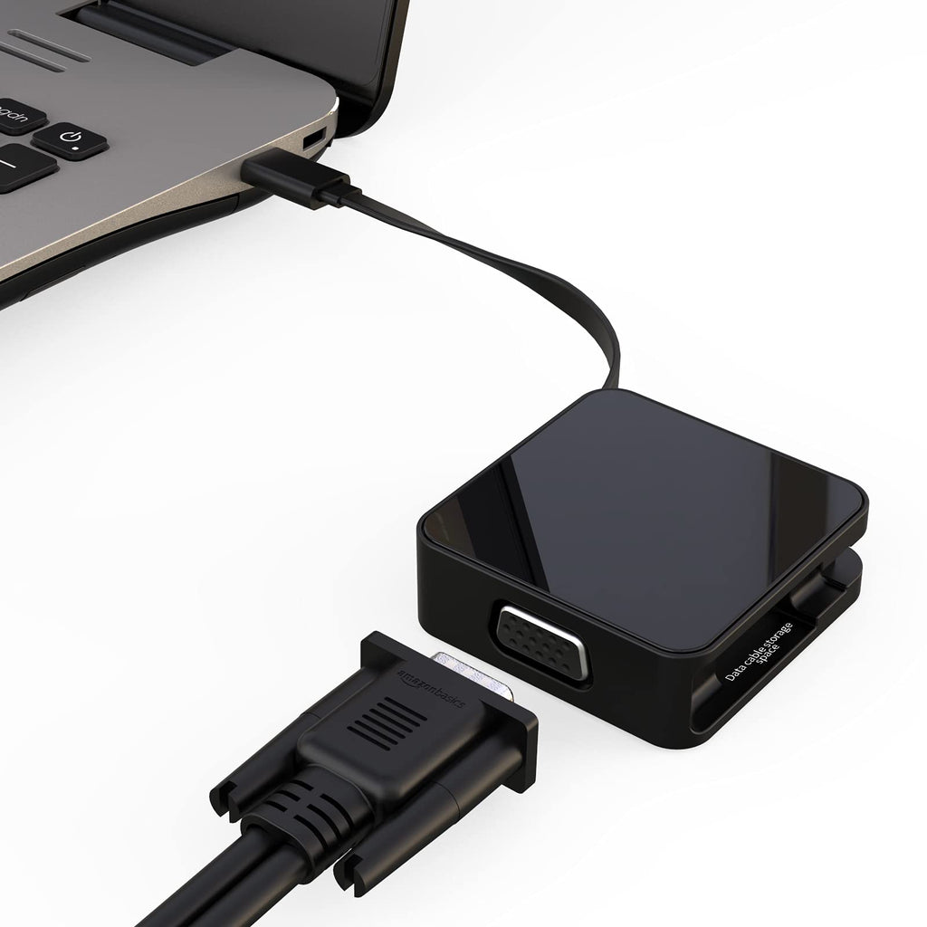  [AUSTRALIA] - Mini DisplayPort to VGA Adapter[1080P@60P], iFory Mac to VGA Converter[Folding Cable] Thunderbolt to VGA Compatible for MacBook Pro, MacBook Air, Mac Mini, Microsoft Surface Pro（Frosted Black） Black (Mini DP-VGA)