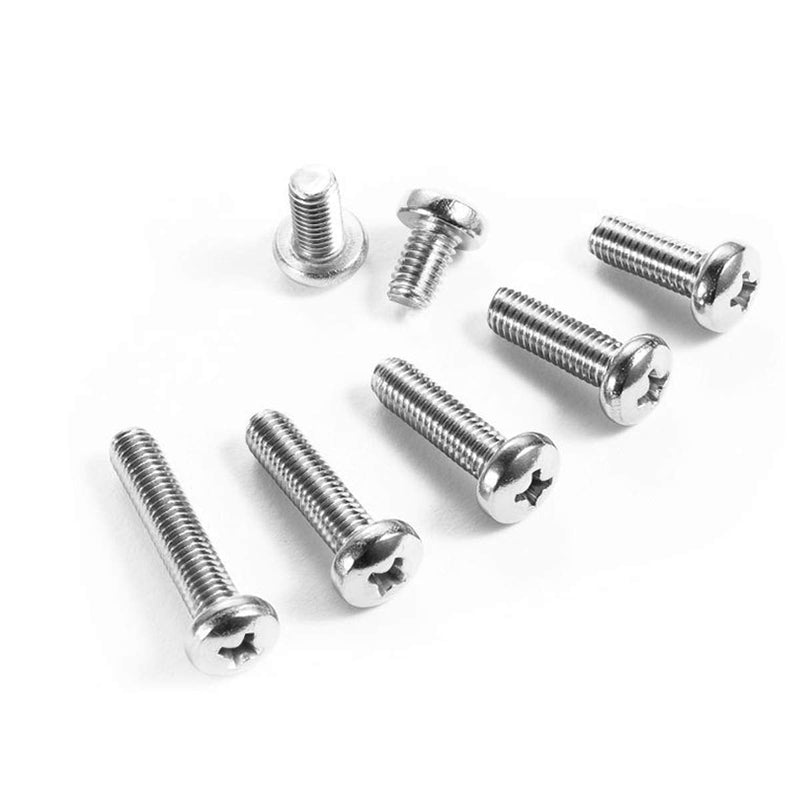  [AUSTRALIA] - M4-0.7 x 10mm,12mm,16mm,20mm,25mm,30mm Pan Head Phillips Machine Screws,18-8 Stainless Steel Bolts Nuts Washers Screws Assortment Set (M4 Pan Head Phillips Screws) M4 Pan Head Phillips Screws