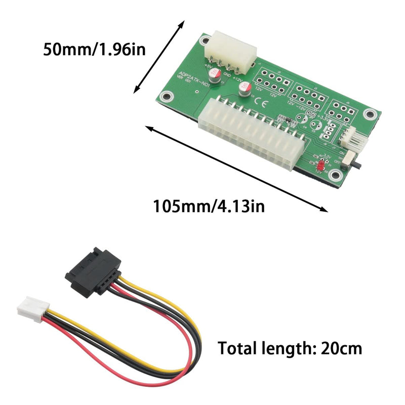  [AUSTRALIA] - DGHAOP 24 Pin Power Synchronous Starter with Manual Switch Dual PSU Jumper Multiple Power Supply Adapter