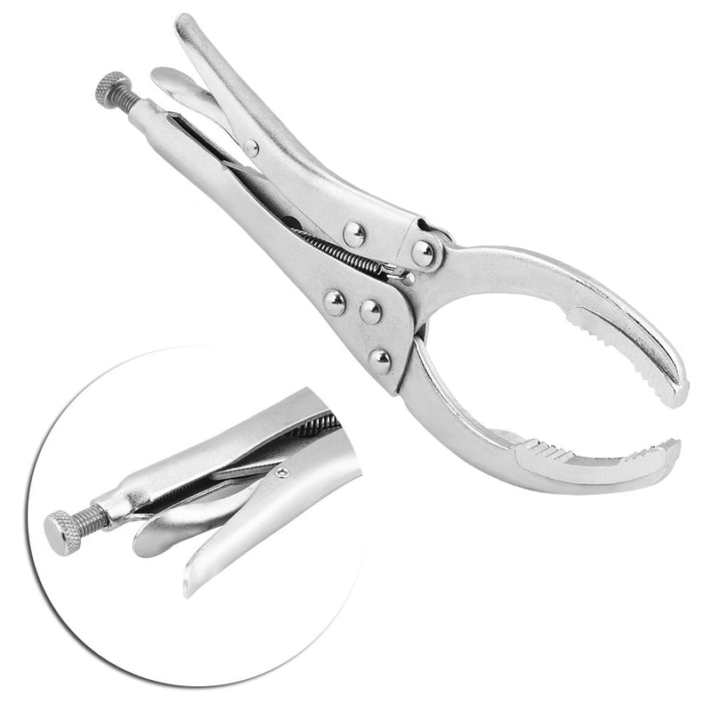  [AUSTRALIA] - Qiilu 10inch Car Oil Filter Wrench,Vehicle Adjustable Oil Filter Wrench Plier Spanner Removal Tool