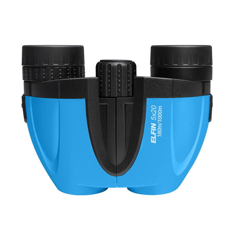  [AUSTRALIA] - BRESSER 7x20 Compact High Resolution Shockproof Binoculars for Kids Blue