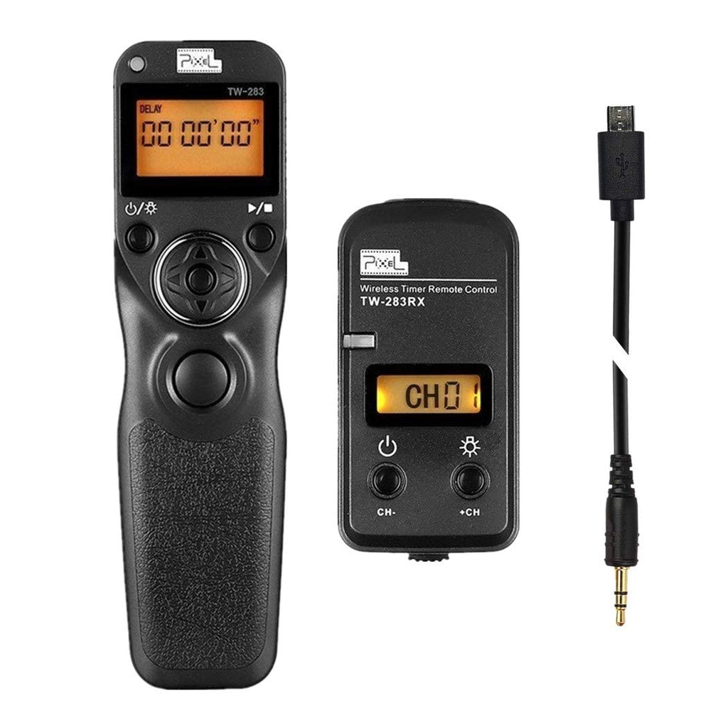  [AUSTRALIA] - Pixel Wireless Shutter Release Timer Remote Control TW283-90 Compatible with Fujifilm GFX50S X-Pro2 X-H1 X-T2 X-T1 X-T10 X-T20 X-T100 X-E2S X-E2 X-M1 X-A3 X-A2 X-A1 X-A10 X100F X100T X70 X30 XQ2 XQ1 TW-90 Fuji