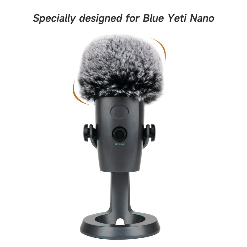 [AUSTRALIA] - WIBOND Wind Muff for Blue Yeti Nano Microphone - Furry windscreen Microphone Cover for Noise and Ambience Reduction