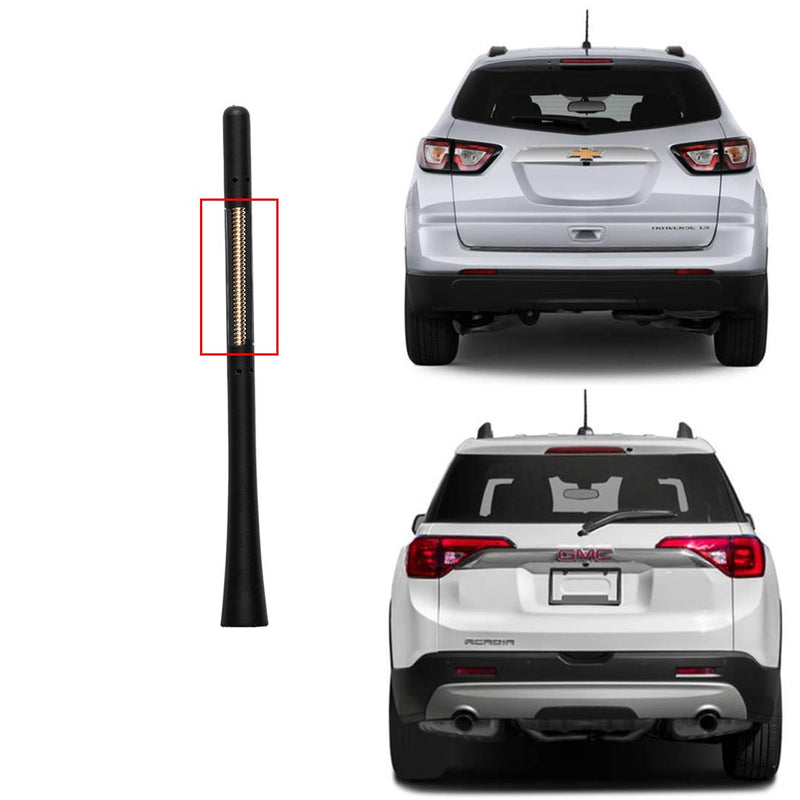  [AUSTRALIA] - 10370211 GM Roof Antenna Rod Only, 7 inche Flexible Rubber Radio Antenna Whip Compatible with GM Chevy GMC Buick Cadillac Lincoln Pontiac Select Models, Durable Antenna Mast Replacement for 23169266