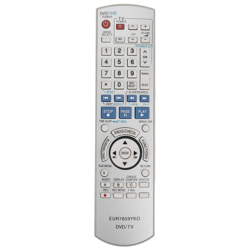  [AUSTRALIA] - EUR7659YKO Replacement Remote Control Applicable for Panasonic DVD Recorder DMR-ES15 DMR-ES30V DMR-E35V DMR-ES10