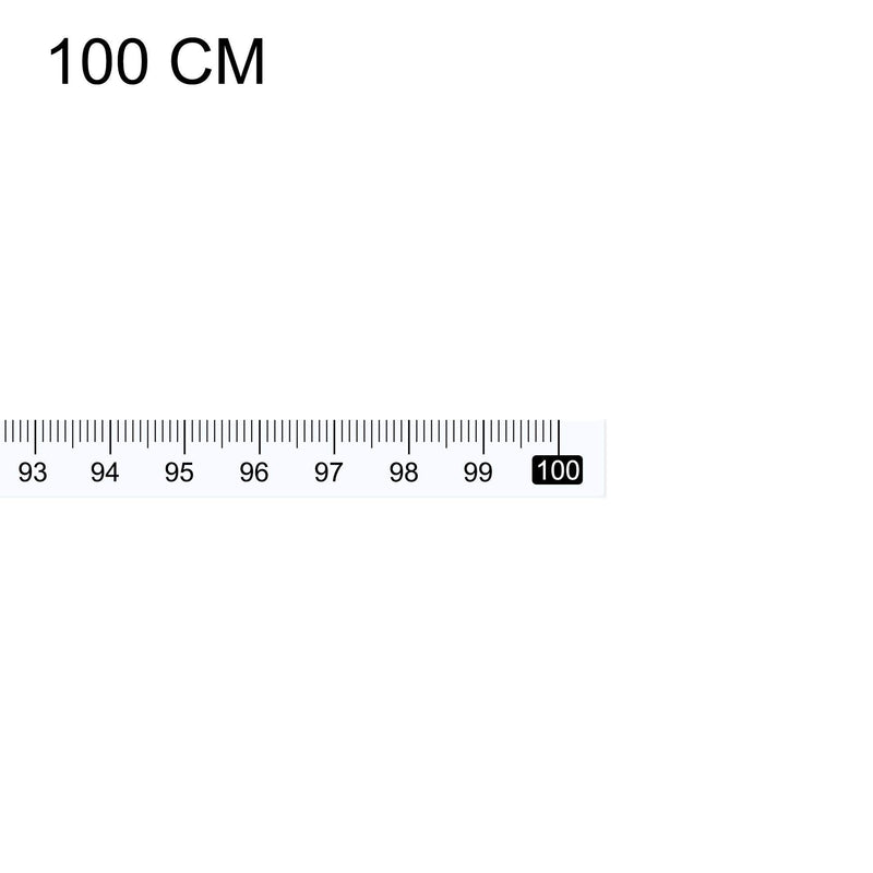  [AUSTRALIA] - uxcell Adhesive Tape Measure 100cm Left to Right Read Measuring Tapes Stick on Workbench Ruler (White) White