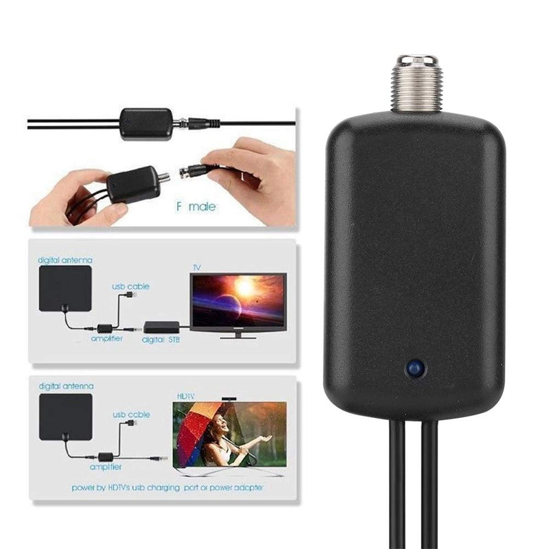  [AUSTRALIA] - TV Antenna Amplifier, 25dB HD TV Signal Booster Aerial Amplifier USB TV High Gain Channel Boost.