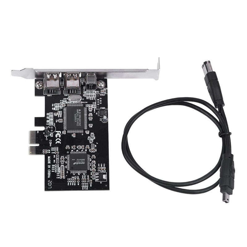  [AUSTRALIA] - Zopsc 2.5Gb/s High Speed PCI Express Adapter Network Card with Firewire Cable, IEEE 1394b IEEE 1394-1995 IEEE 1394a-2000 for Windows Server XP Vista Fully Full Duplex Channel PCI-E Firewire Adapter