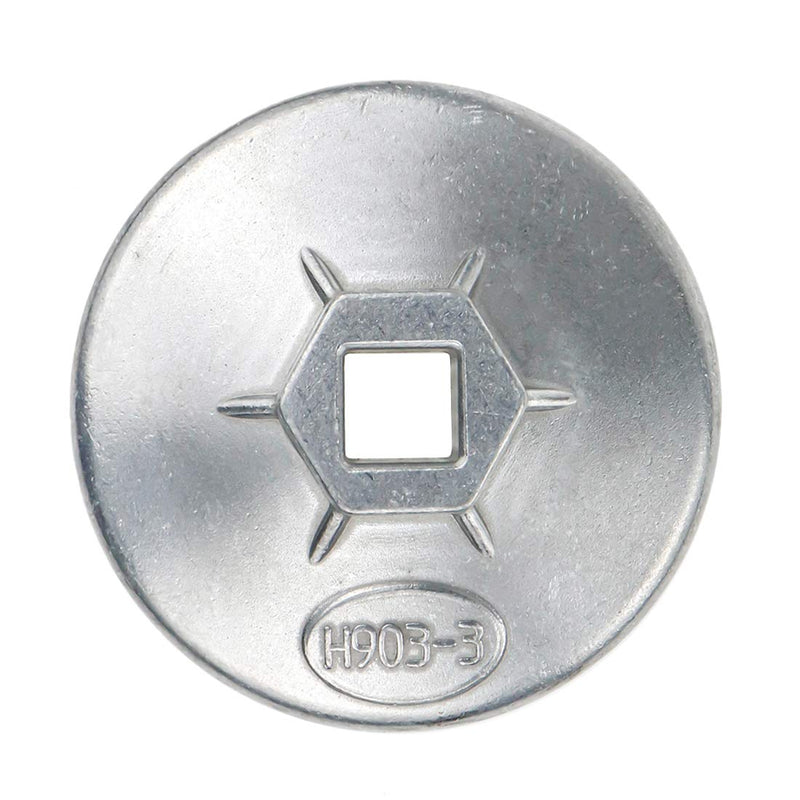  [AUSTRALIA] - Rannb 74mm Inside Dia 15 Flutes End Cap Oil Filter Wrench Auto Tool (Model 903-3) Model 903-3