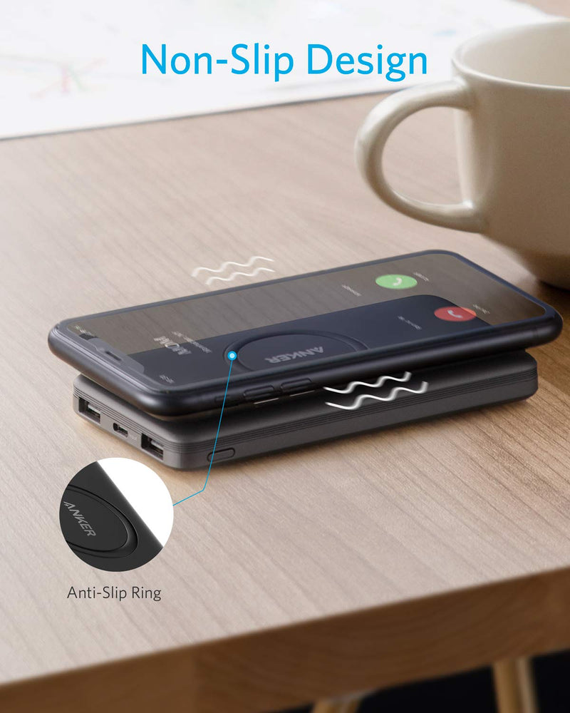  [AUSTRALIA] - Anker Wireless Power Bank, PowerCore 10,000mAh Portable Charger with USB-C (Input Only), External Battery Pack Compatible with iPhone 12, Mini, Pro, Pro Max, Samsung, iPad 2020 Pro, AirPods, and More.