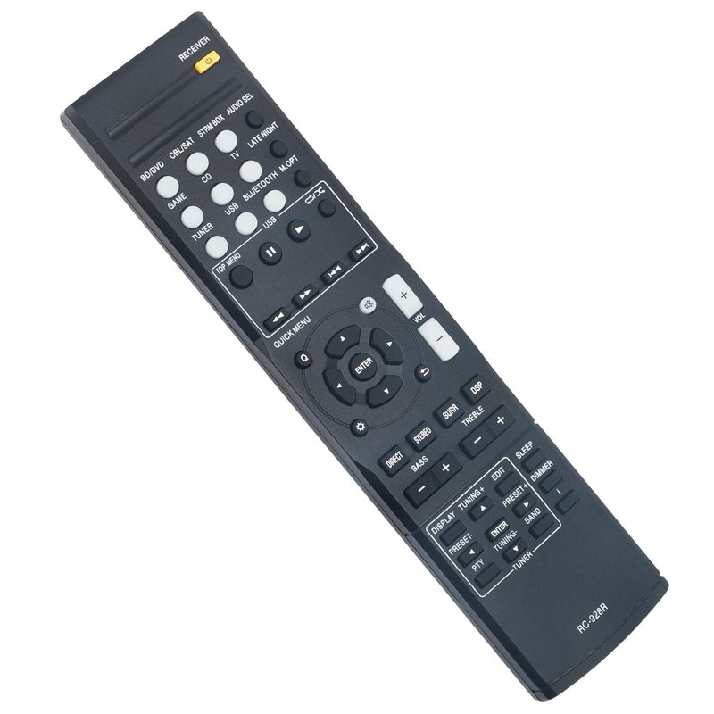 RC-928R Replace Remote Control Applicable for Onkyo AV Receiver TX-SR353 HT-S3800 HT-S3900 HT-R397 HTP-395 TX-SR373 TXSR353 HTS3800 HTS3900 HTR397 HTP395 TXSR373 - LeoForward Australia