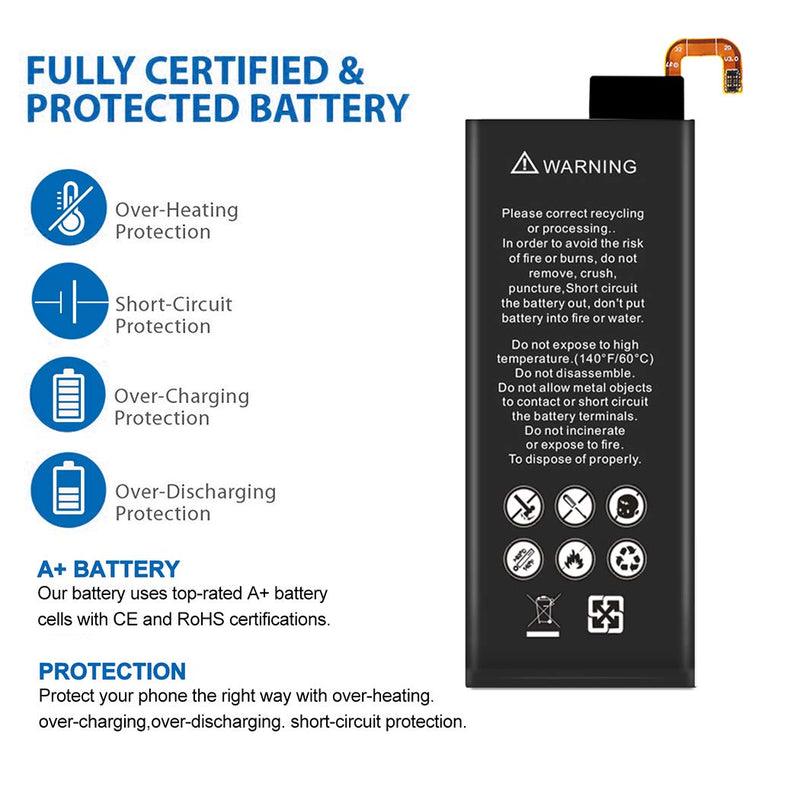 Galaxy S6 Edge Battery ZURUN 2900mAh Li-Polymer Battery EB-BG925ABE Replacement for Samsung Galaxy S6 Edge SM-G925 G925V G925A G925T G925P G925R4 with Screwdriver Tool Kit [2 Year Warranty] - LeoForward Australia