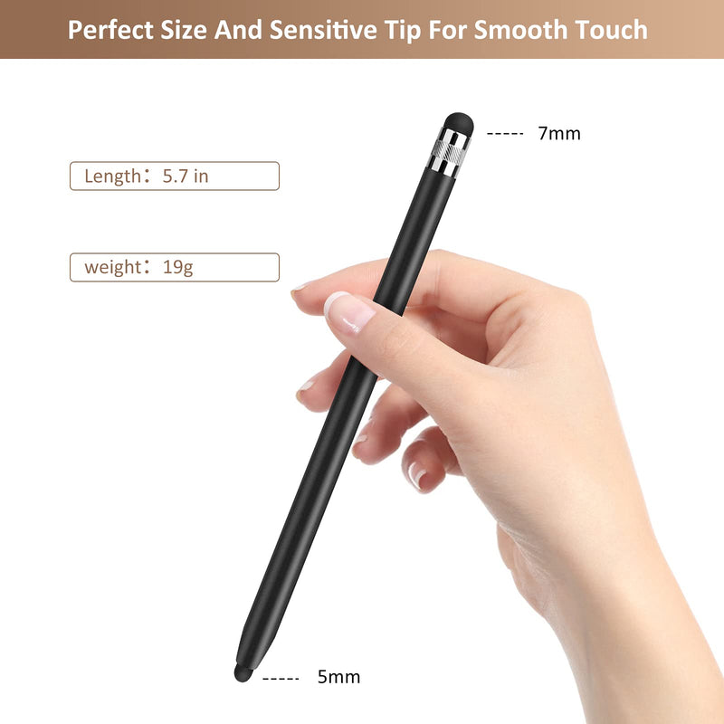  [AUSTRALIA] - StylusHome Stylus Pens for Touch Screens (2 Pcs), Sensitivity Capacitive Stylus 2 in 1 Touch Screen Pen with 6 Extra Replaceable Tips for iPad iPhone Tablets Samsung Galaxy All Universal Touch Devices 2（Blank,Gold）