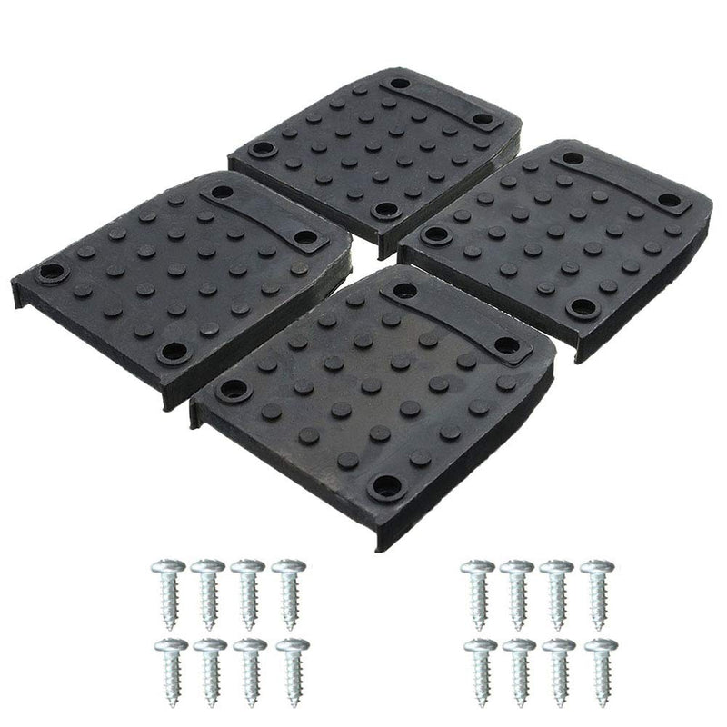  [AUSTRALIA] - Stilt Sole Anti-slip Pads for Drywall, 4pcs Stilts Sole Foot Pads Stilt Sole Replacement Kit,Construction Tripod Mat with Screw,Non-Slip Indoor Decoration