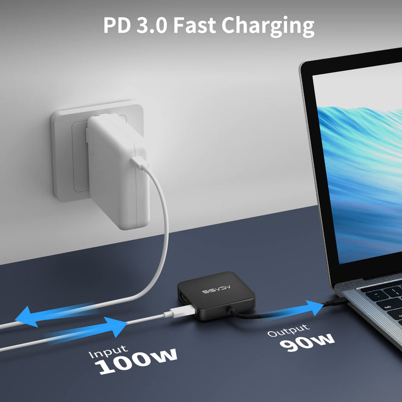  [AUSTRALIA] - Laptop Docking Station Dual Monitor, ACASIS USB C Hub Dual HDMI, 100W PD, 2 HDMI Adapter 4K, 2 USB 3.0, 1 USB C 3.0, USB C Dock Compatible with MacBook/Dell/HP/Surface/Lenovo/Steam Deck