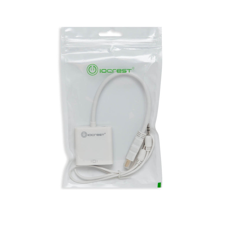  [AUSTRALIA] - IO Crest Active HDMI to VGA Adapter with Audio Support Via 3.5mm Jack (SY-ADA31044)