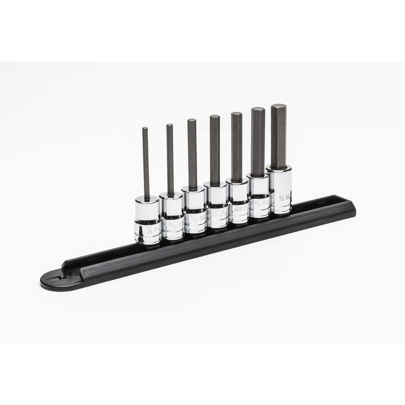  [AUSTRALIA] - GEARWRENCH 7 Pc. 3/8" Drive Mid Length Hex Bit SAE Socket Set - 82529