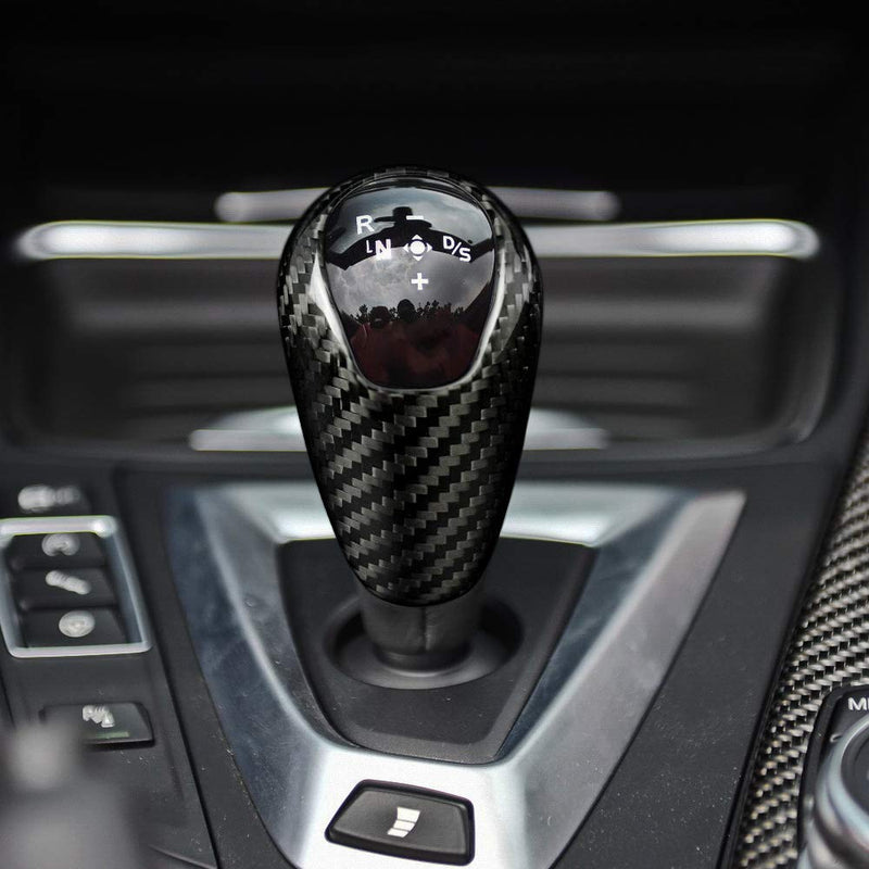 AIRSPEED Gear Shift Knob Cover Interior Trim for BMW M2 F87 M3 F80 M4 F82 M5 F83 F10 F12 F13 X5M F85 X6M F86 Accessories, Carbon Fiber Style A - LeoForward Australia