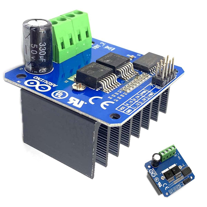  [AUSTRALIA] - Kiro&Seeu Double BTS7960B DC 43A Stepper Motor Driver Module H-Bridge PWM Driving Board Compatible with Arduino Smart Car Raspberry Pi