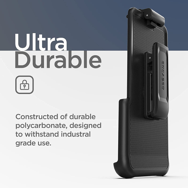  [AUSTRALIA] - Encased Thin Armor Designed for iPhone 13 PRO MAX Belt Clip Case - Slim Fit Phone Protection with Holster (Matte Black)