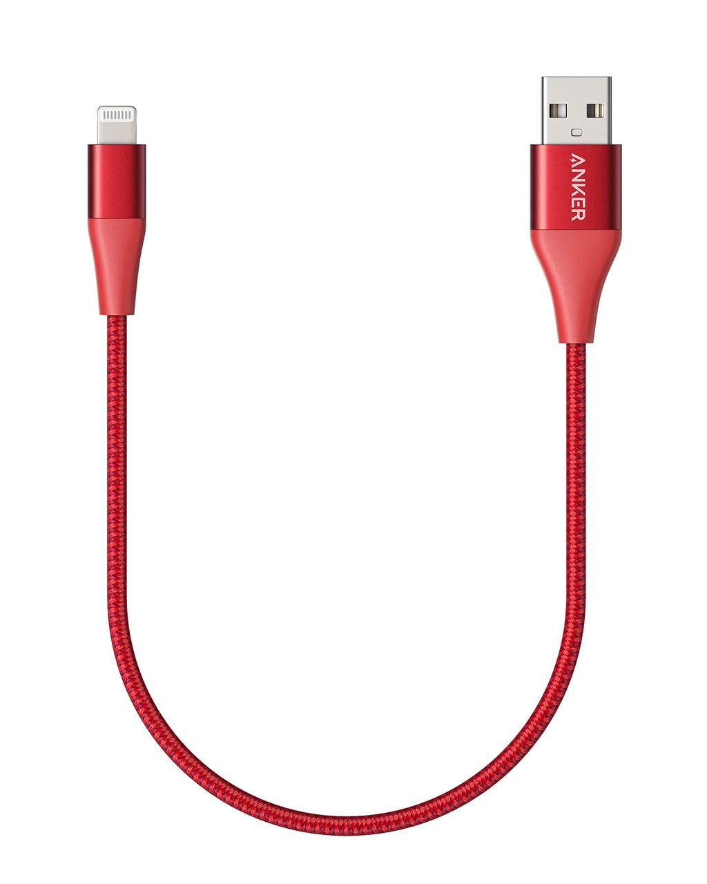  [AUSTRALIA] - Anker Powerline+ II Lightning Cable (1ft), MFi Certified for Flawless Compatibility with iPhone 11 / XS/XS Max/XR/X / 8/8 Plus / 7/7 Plus / 6/6 Plus / 5 / 5S and More(Red) 1ft Red