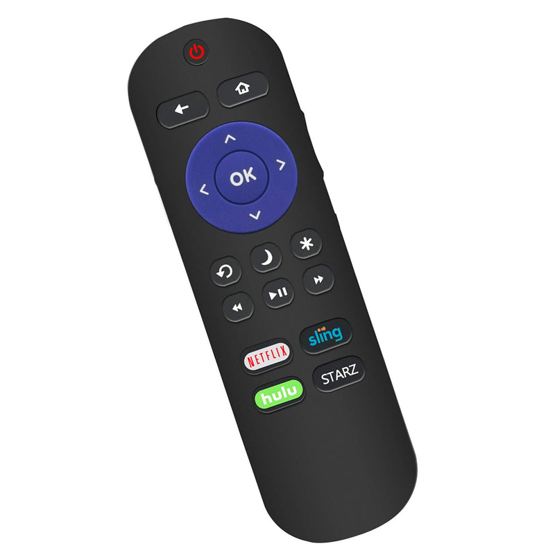 LC-RCRUS-18 Replace Remote Control fit for Sharp Roku TV LC-32LB591U LC-65LBU591U LC-43LBU591U LC-50LBU591U LC-55LBU591U with Netflix Sling Hulu Starz Shortcut APP Key - LeoForward Australia