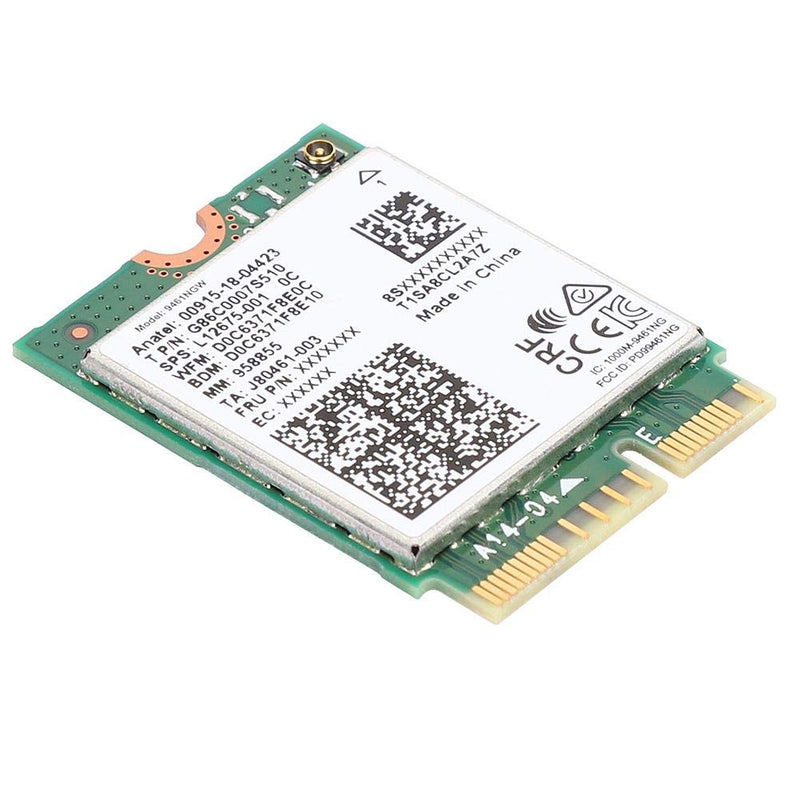  [AUSTRALIA] - Wendry Network Card,Intel 9461NGW Wireless Network Card,Bluetooth 5.0 Network Card,Support 2.4G / 5G Network(M.2 Interface,433Mbps)