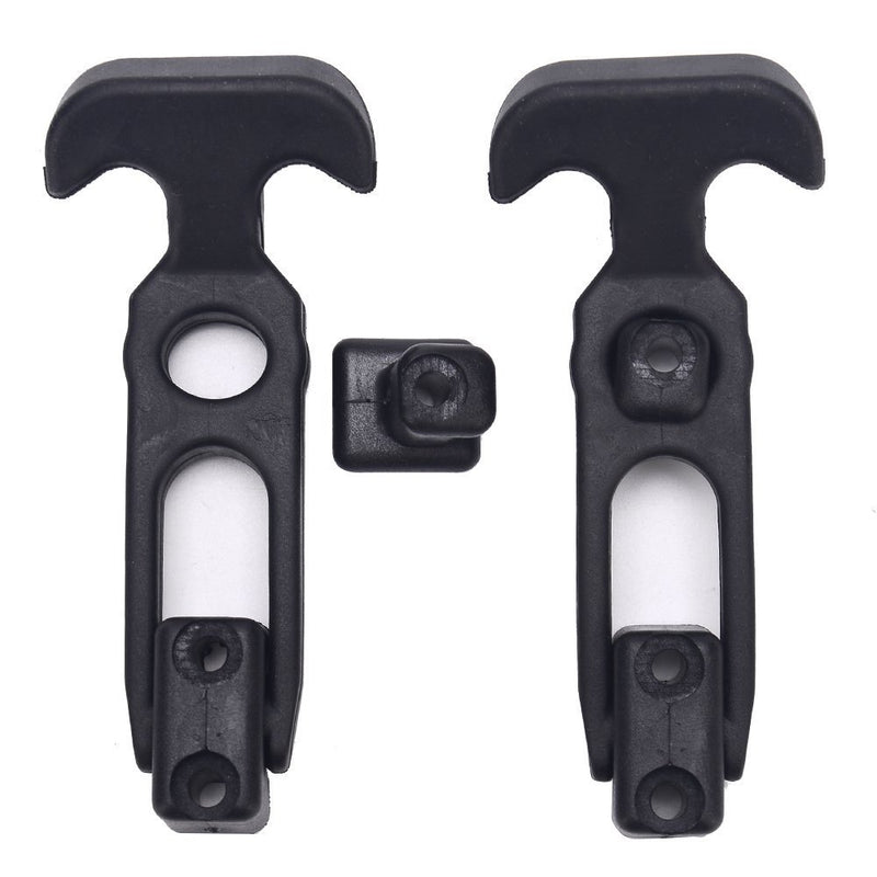 COOLOGIN Rubber Flexible T-Handle Hasp Draw Latch for Tool Box, Cooler, Golf Cart or Engineering Machine Hood (2 Pack) - LeoForward Australia