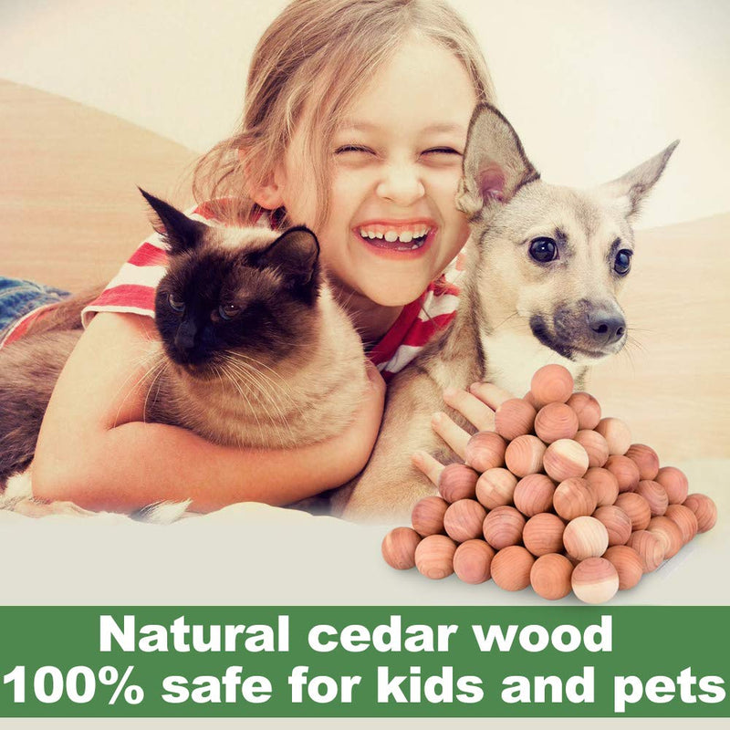  [AUSTRALIA] - ACMETOP Cedar Blocks, 100% Natural Cedar Blocks for Clothes Storage, Aromatic Cedar Balls, Storage Accessories Closets & Drawers (100Pack) 100Pack Cedar Balls