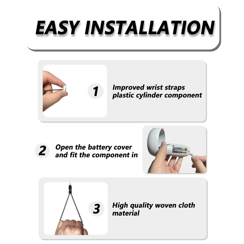  [AUSTRALIA] - Improved Replacement Reflective Wrist Straps for Oculus Quest 2 Gen Controller, Sturdy Comfy Adjustable Hand Strap for Oculus, Easy Attach White Resin Stopper for Oculus Controllers C6-FG-Purple