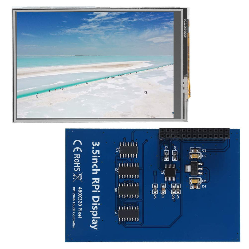  [AUSTRALIA] - 3.5Inch Resistive Touch Screen Standard Display,Portable Capacitive Display,RPi Display with Resistive Touch Pen,High Resolution,Touch Control,for The Motherboard of for Raspberry Pi 4B/3B+/3B/2B.