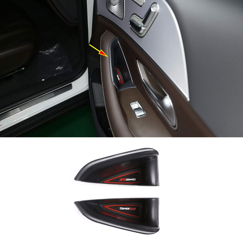 YUECHI for Mercedes Benz GLE W167 2020 ABS Black Car Rear Door Storage Box Tray Organize Accessories - LeoForward Australia