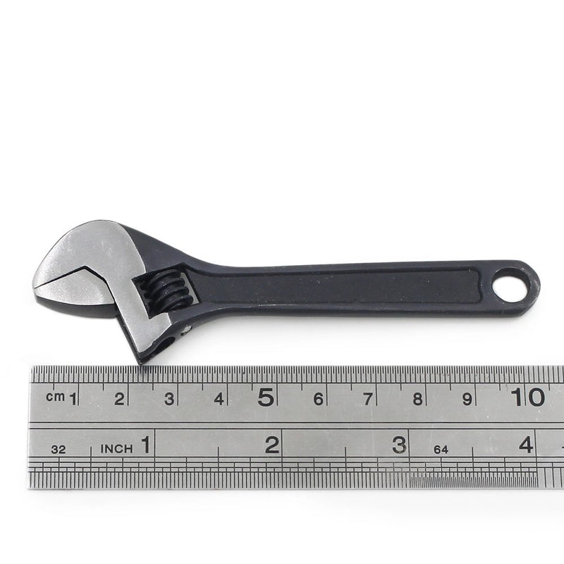 Mini size 4" Adjustable Spanner 4-inch Wrench Repair Hand Tool Jaw Capacity 0-14mm Black 4" - LeoForward Australia