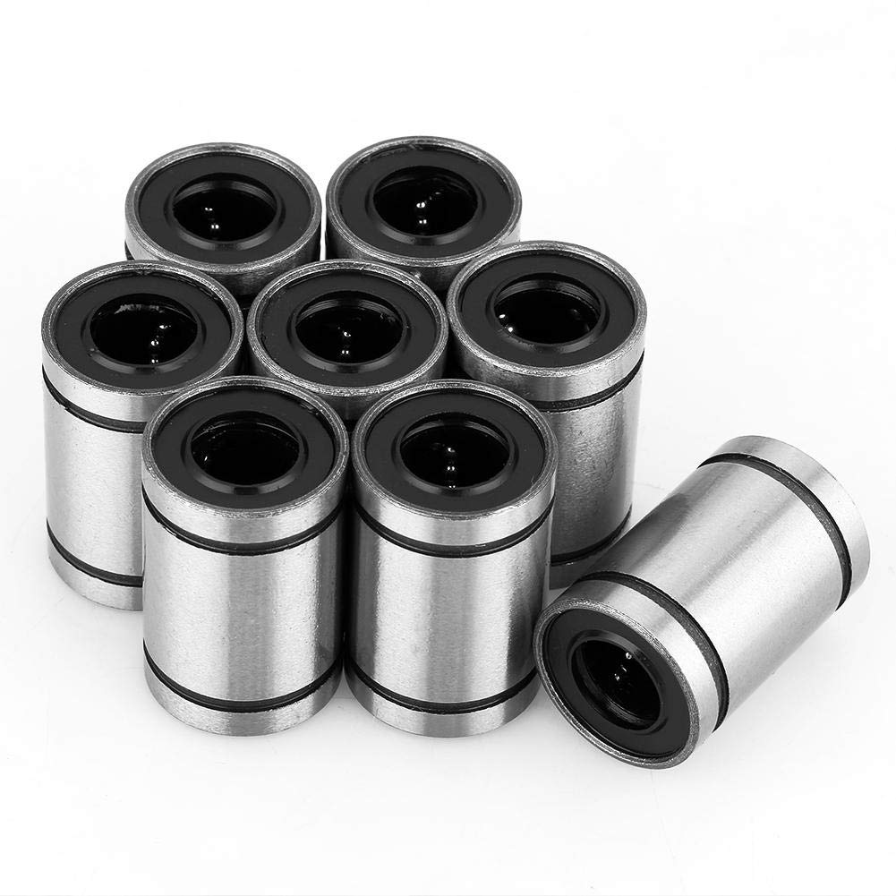  [AUSTRALIA] - 8pcs LM10UU Linear Ball Bearing,10mm Bore Dia,19mm OD,29mm Height,Low Noise and Long Service Life,for 3D Printer, Engraving Machine