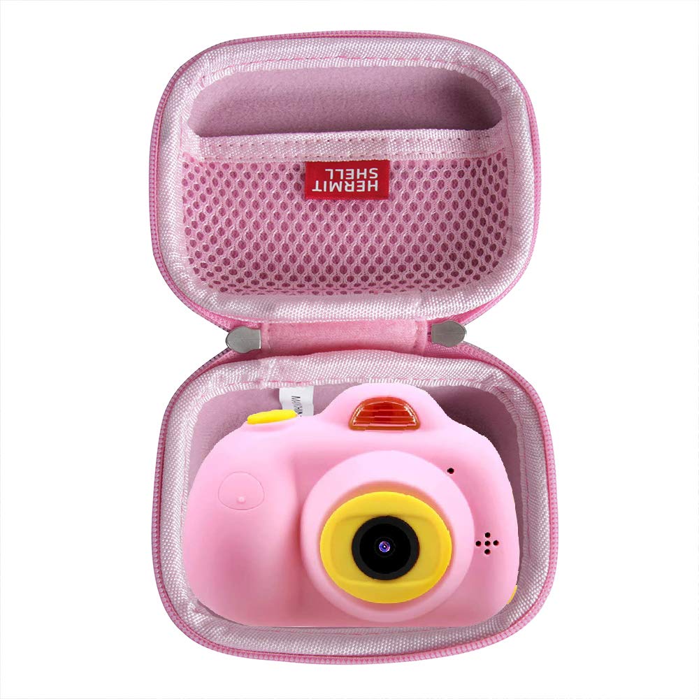  [AUSTRALIA] - Hermitshell Hard Travel Case for VanTop/OMWay/OMZER Junior Kids Camera(Only Case) (Pink)