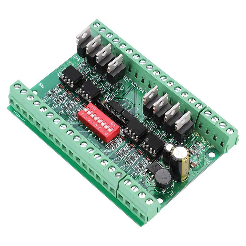  [AUSTRALIA] - 8-Channel Voltage Level Translator Voltage Level Converter Card NPN/PNP to NPN 5V/24V SquareWave Signal Converter Module Level Converter 10MHZ Optocoupler