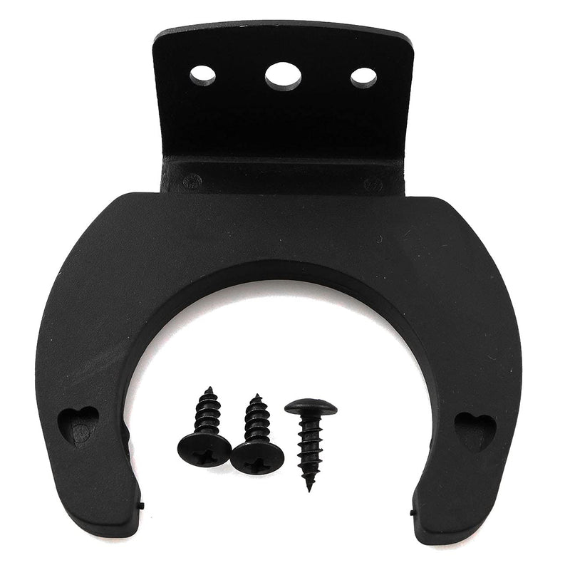  [AUSTRALIA] - LQ Industrial Microphone Hook Holder 2PCS Black Wireless Microphone Hook Stands Hanger Wall Clip Clamp Holders Mic Stands Brackets