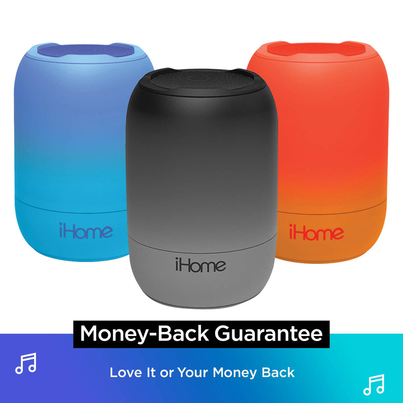 iHome PlayFade Portable Bluetooth Speaker - Water-Resistant Rechargeable Audio Device for Outdoor Events, Pool Party, Beach, Camping (Model iBT400B) Black - LeoForward Australia