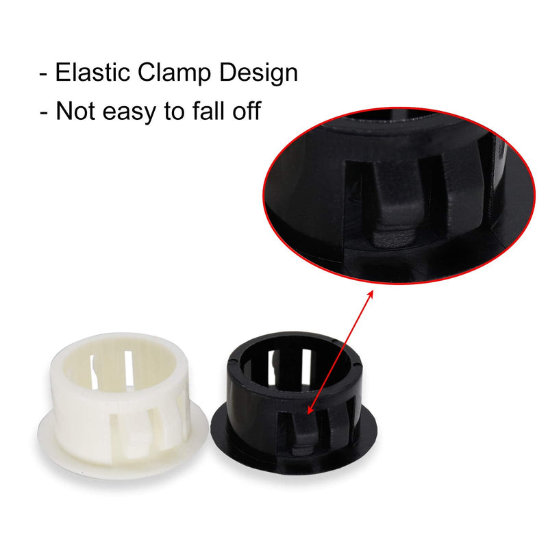  [AUSTRALIA] - VictorsHome Hole Plugs Plastic 19mm (3/4") Fit for 18.5-19mm Diameter Locking Hole Tube Flush Type Panel Plugs Fastener Cover for Kitchen Cabinet Furniture Black 25 Pcs 19mm(3/4")