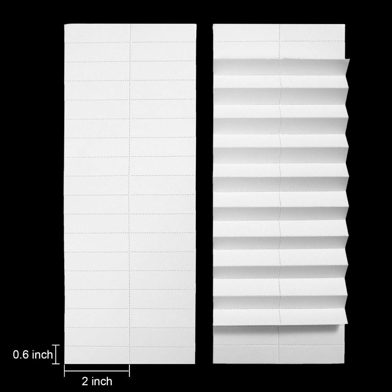  [AUSTRALIA] - 720 Pieces Blank Tab and Inserts Hanging File Inserts Paper Tab Inserts (5.2 x 1.5 cm/ 2 x 0.6 Inch)