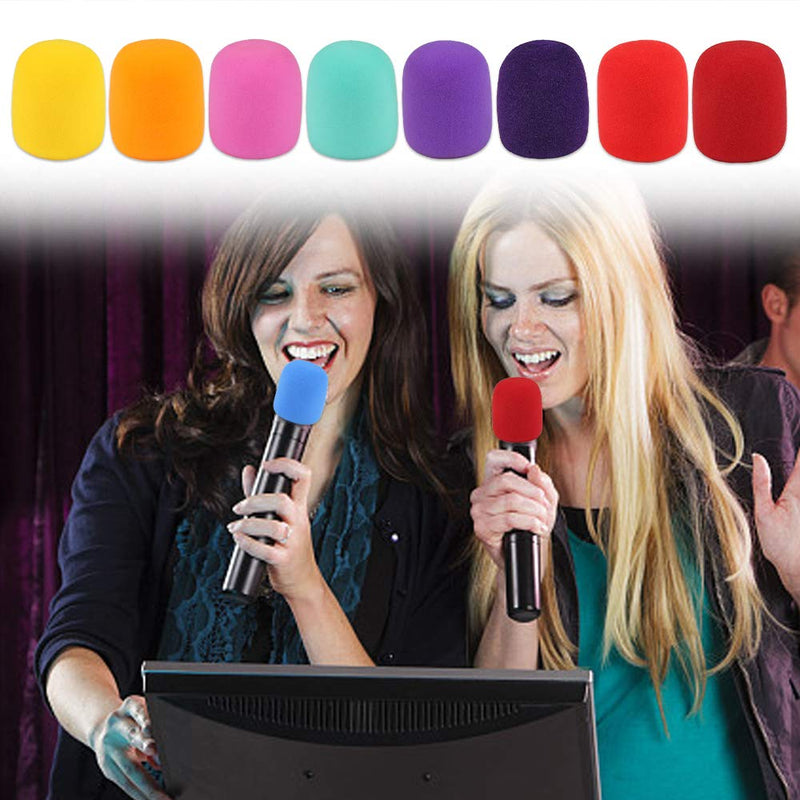  [AUSTRALIA] - 13 Pack Thick Handheld Stage Microphone Windscreen Foam Cover Karaoke DJ (13 Color)