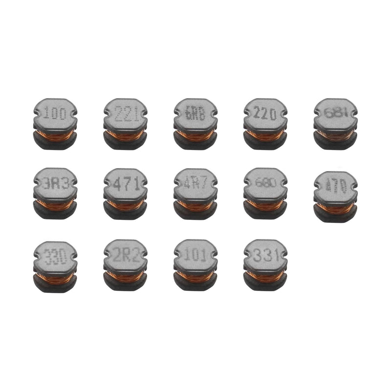  [AUSTRALIA] - YINETTECH 140pcs 14 Values 2.2UH - 680UH CD54 Wire Wound SMD Power Inductor Assortment Set 2.2UH 3.3UH 4.7UH 6.8UH 10UH 22UH 33UH 47UH 68UH 100UH 220UH 330 UH 470 UH 680 UH