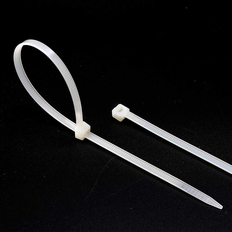  [AUSTRALIA] - 400pcs White Zip Ties Assorted Size Nylon Cable Zip Ties 4" +5"+6"+8"+10"and 12" Heavy Duty Cable Zip Ties Combo Pack Perfect for Home Outdoor Garden Office Use
