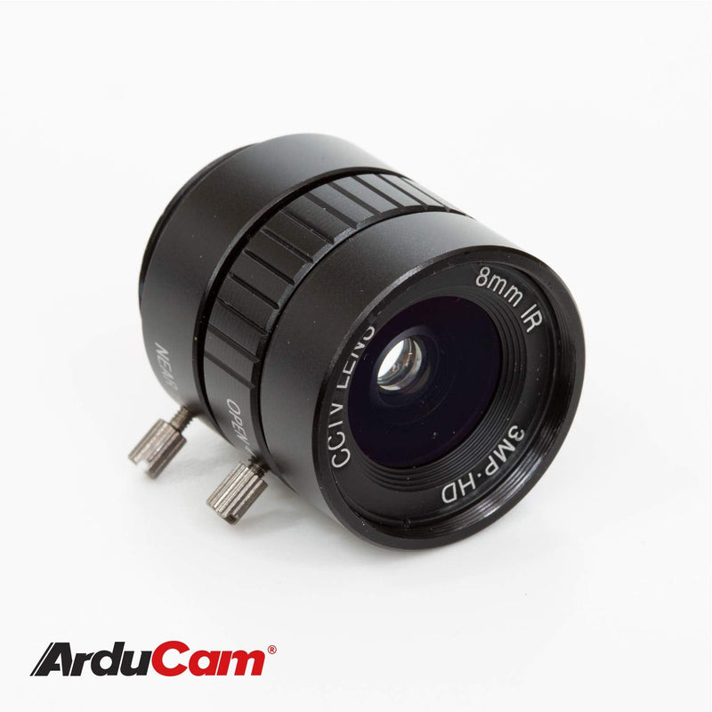  [AUSTRALIA] - Arducam CS Lens for Raspberry Pi HQ Camera, 8mm Focal Length with Manual Focus and Adjustable Aperture Ring