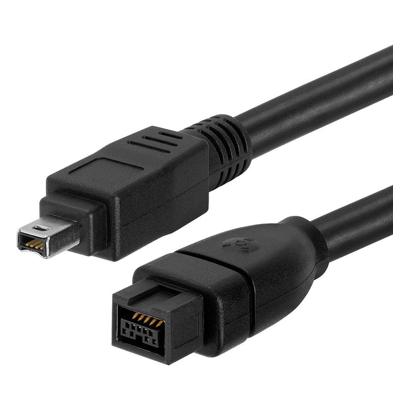 [AUSTRALIA] - Cmple - 15FT Bilingual FireWire 800/Firewire 400 Cable - IEEE 1394 High Speed Firewire 9 Pin to 4 Pin Cable for MacBook PC - 15 Feet Black
