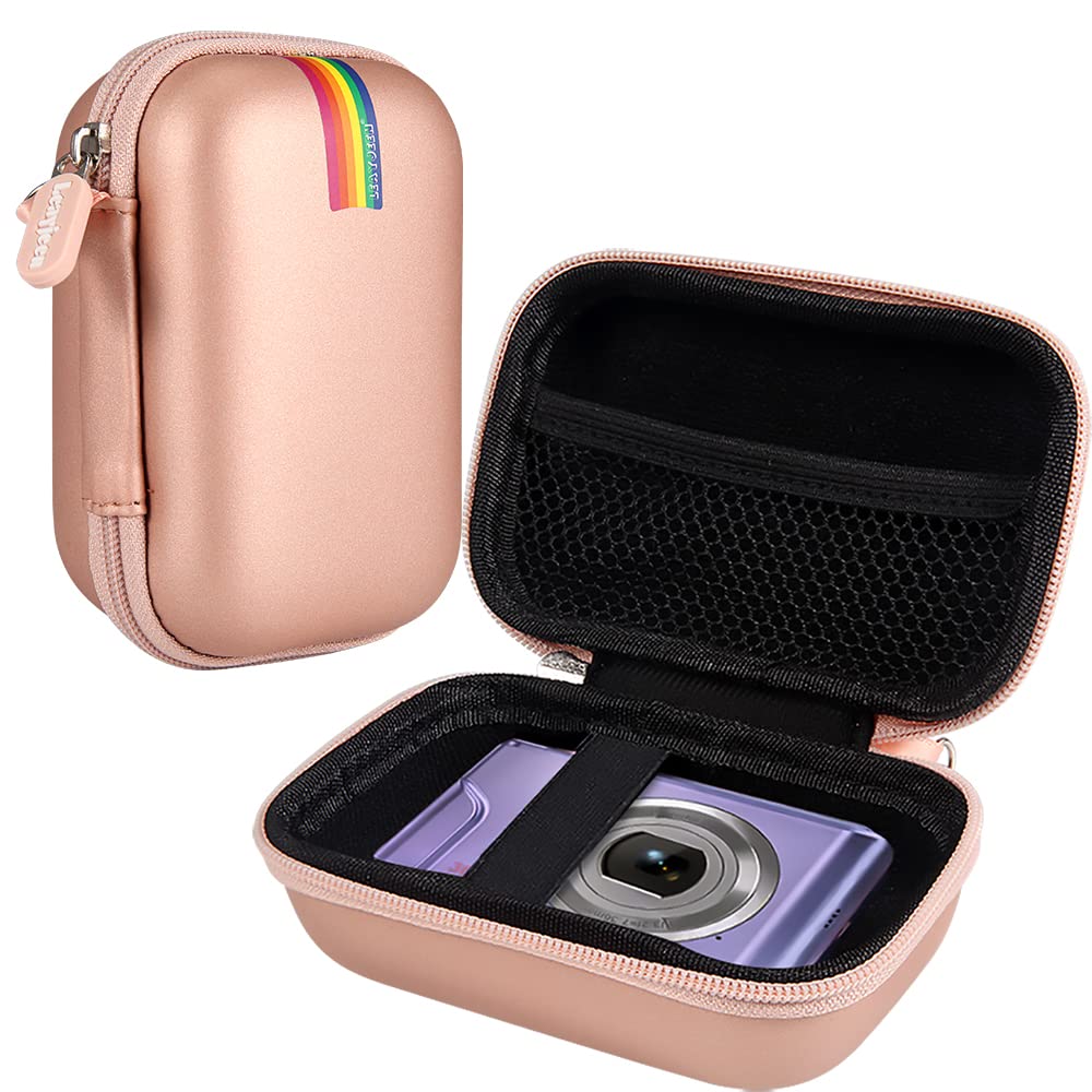  [AUSTRALIA] - Leayjeen Digital Camera Case Compatible with Lecran/Besungo and Many More Compact Portable Mini Digital Video&Photography Camera for Students, Teens, Kids (Case Only) gold