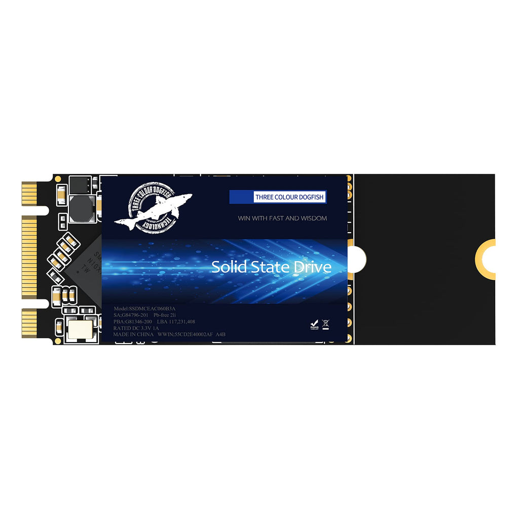  [AUSTRALIA] - SSD M.2 2260 250GB Dogfish Ngff Internal Solid State Drive High Performance Hard Drive for Desktop Laptop SATA III 6Gb/s Includes SSD 256GB 480GB 500GB (250GB M.2 2260)